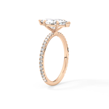 Marquise Pave Lab Grown Diamond Engagement Ring