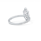 Marquise Pave Lab Grown Diamond Engagement Ring