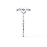Marquise Pave Lab Grown Diamond Engagement Ring