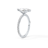Marquise Pave Lab Grown Diamond Engagement Ring