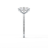 Oval Pave Lab Grown Diamond Engagement Ring
