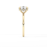 Round Hidden Halo Lab Grown Diamond Engagement Ring