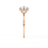Round Hidden Halo Lab Grown Diamond Engagement Ring