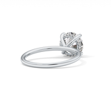 Round Hidden Halo Lab Grown Diamond Engagement Ring