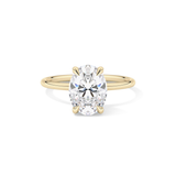 Oval Hidden Halo Lab Grown Diamond Engagement Ring