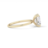 Oval Hidden Halo Lab Grown Diamond Engagement Ring
