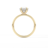 Oval Hidden Halo Lab Grown Diamond Engagement Ring