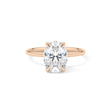Oval Hidden Halo Lab Grown Diamond Engagement Ring