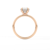 Oval Hidden Halo Lab Grown Diamond Engagement Ring