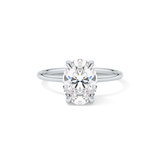 Oval Hidden Halo Lab Grown Diamond Engagement Ring