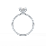Oval Hidden Halo Lab Grown Diamond Engagement Ring