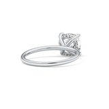 Cushion Hidden Halo Lab Grown Diamond Engagement Ring