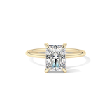 Radiant Hidden Halo Lab Grown Diamond Engagement Ring