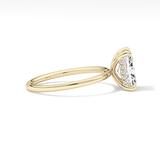 Radiant Hidden Halo Lab Grown Diamond Engagement Ring