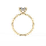 Radiant Hidden Halo Lab Grown Diamond Engagement Ring