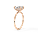 Radiant Hidden Halo Lab Grown Diamond Engagement Ring