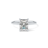 Radiant Hidden Halo Lab Grown Diamond Engagement Ring
