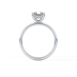 Radiant Hidden Halo Lab Grown Diamond Engagement Ring