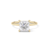 Princess Hidden Halo Lab Grown Diamond Engagement Ring