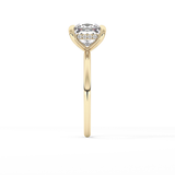 Princess Hidden Halo Lab Grown Diamond Engagement Ring