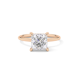 Princess Hidden Halo Lab Grown Diamond Engagement Ring