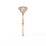 Princess Hidden Halo Lab Grown Diamond Engagement Ring