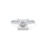 Princess Hidden Halo Lab Grown Diamond Engagement Ring