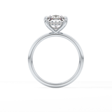 Princess Hidden Halo Lab Grown Diamond Engagement Ring