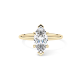 Marquise Hidden Halo Lab Grown Diamond Engagement Ring