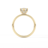 Marquise Hidden Halo Lab Grown Diamond Engagement Ring