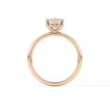 Marquise Hidden Halo Lab Grown Diamond Engagement Ring