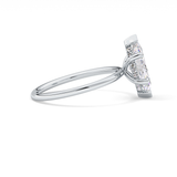 Marquise Hidden Halo Lab Grown Diamond Engagement Ring