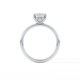 Marquise Hidden Halo Lab Grown Diamond Engagement Ring