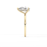 Pear Hidden Halo Lab Grown Diamond Engagement Ring