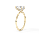 Pear Hidden Halo Lab Grown Diamond Engagement Ring