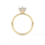 Pear Hidden Halo Lab Grown Diamond Engagement Ring