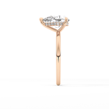 Pear Hidden Halo Lab Grown Diamond Engagement Ring