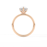 Pear Hidden Halo Lab Grown Diamond Engagement Ring