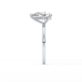 Pear Hidden Halo Lab Grown Diamond Engagement Ring