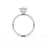 Pear Hidden Halo Lab Grown Diamond Engagement Ring