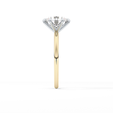 Round Solitaire Lab Grown Diamond Engagement Ring