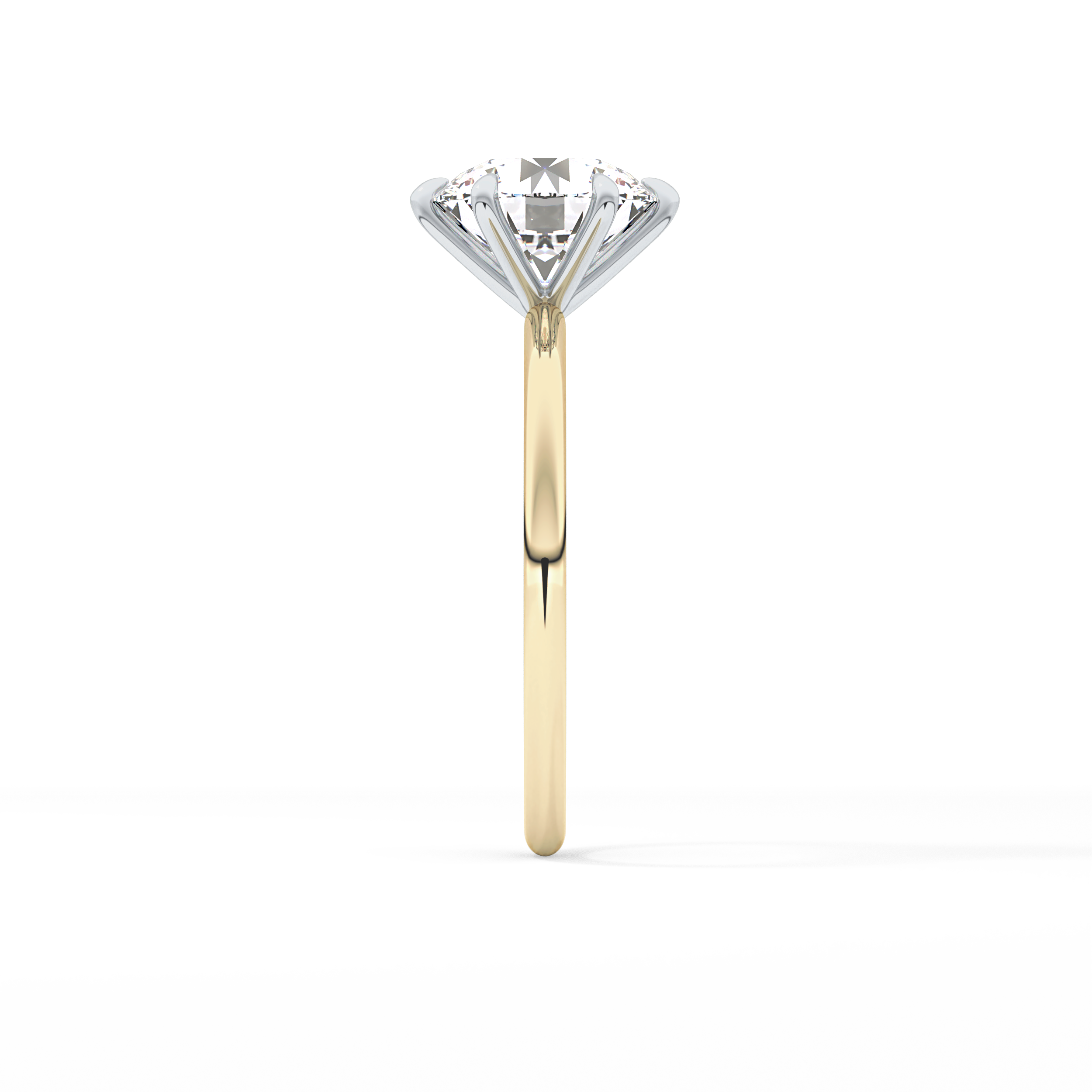 Round Solitaire Lab Grown Diamond Engagement Ring