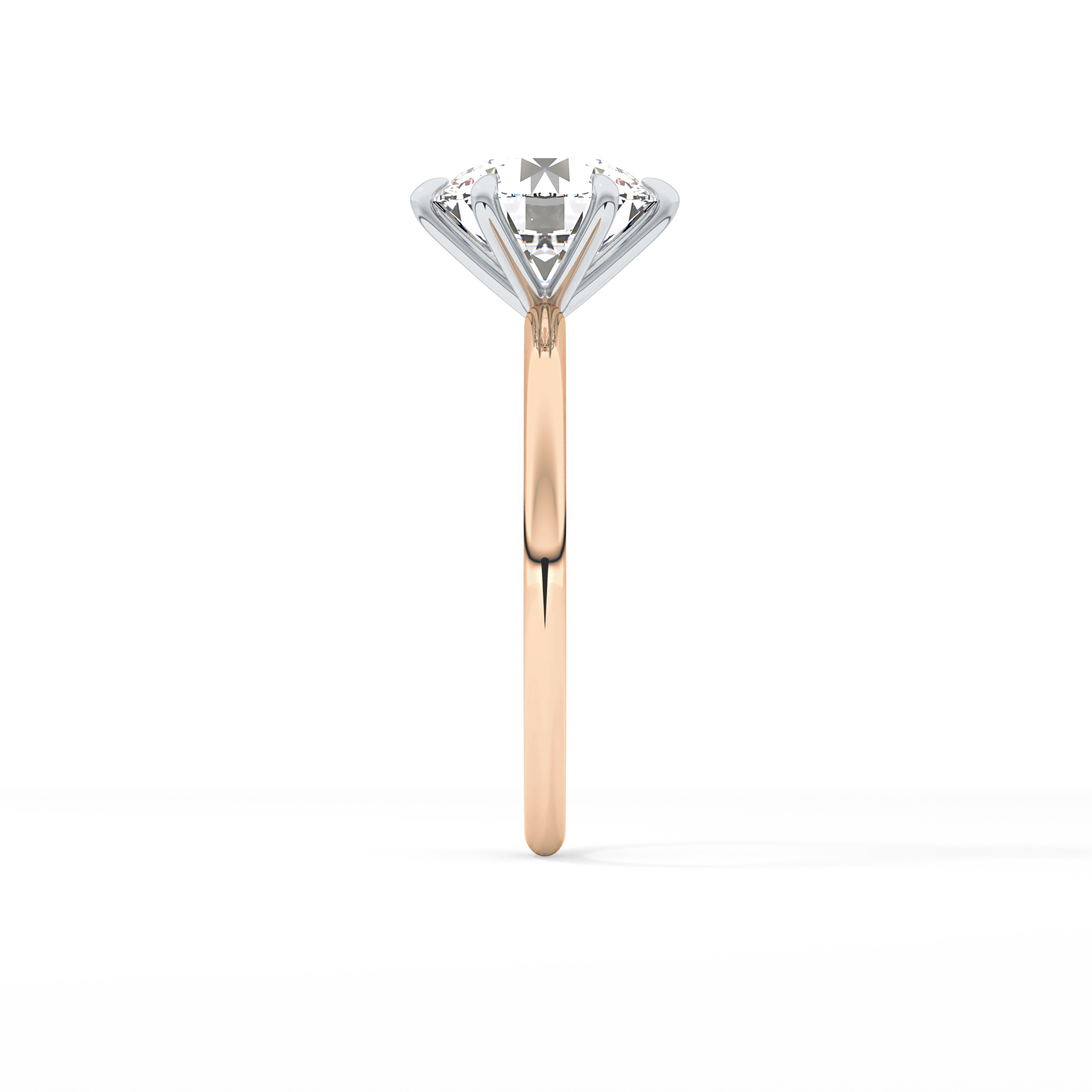 Round Solitaire Lab Grown Diamond Engagement Ring