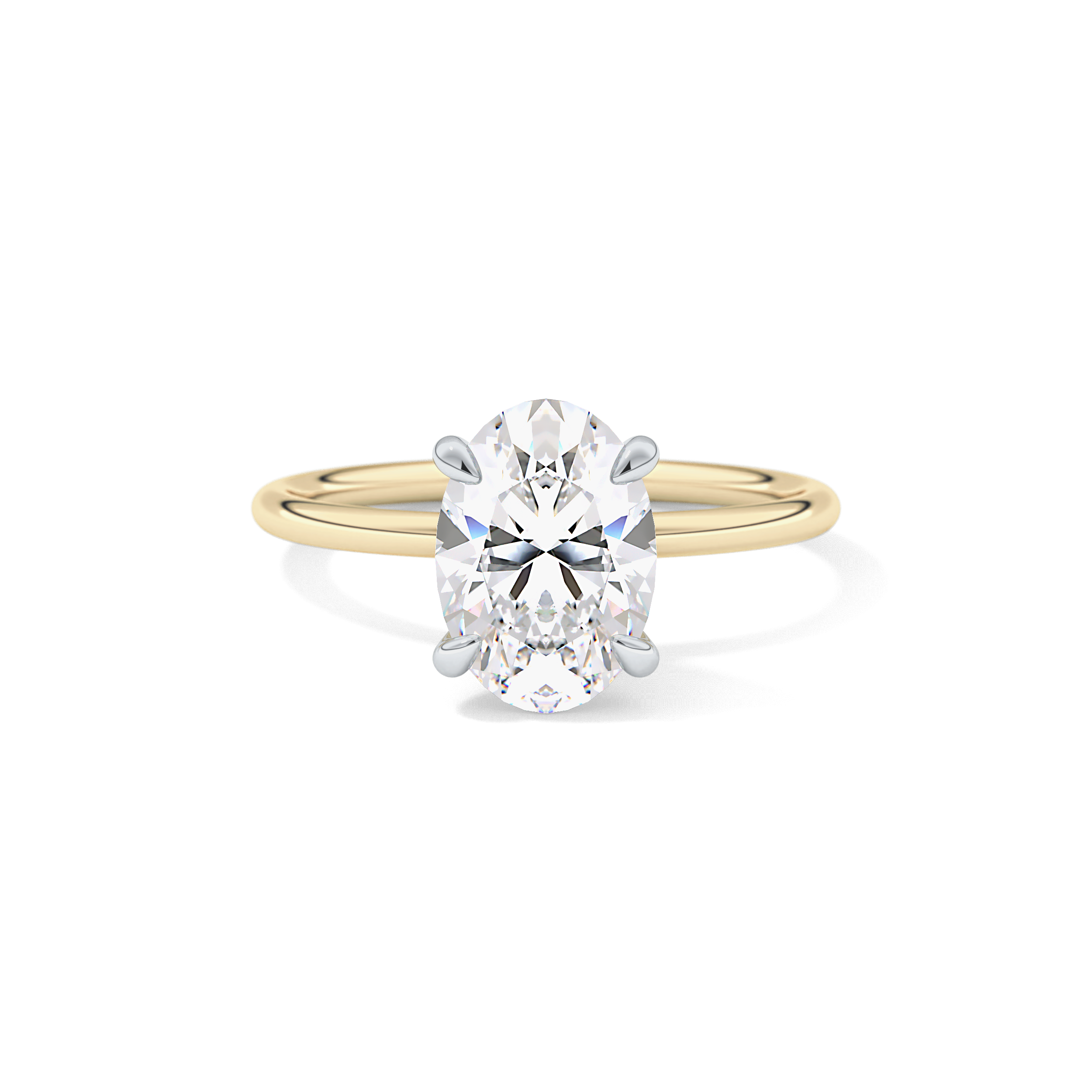 Oval Solitaire Lab Grown Diamond Engagement Ring