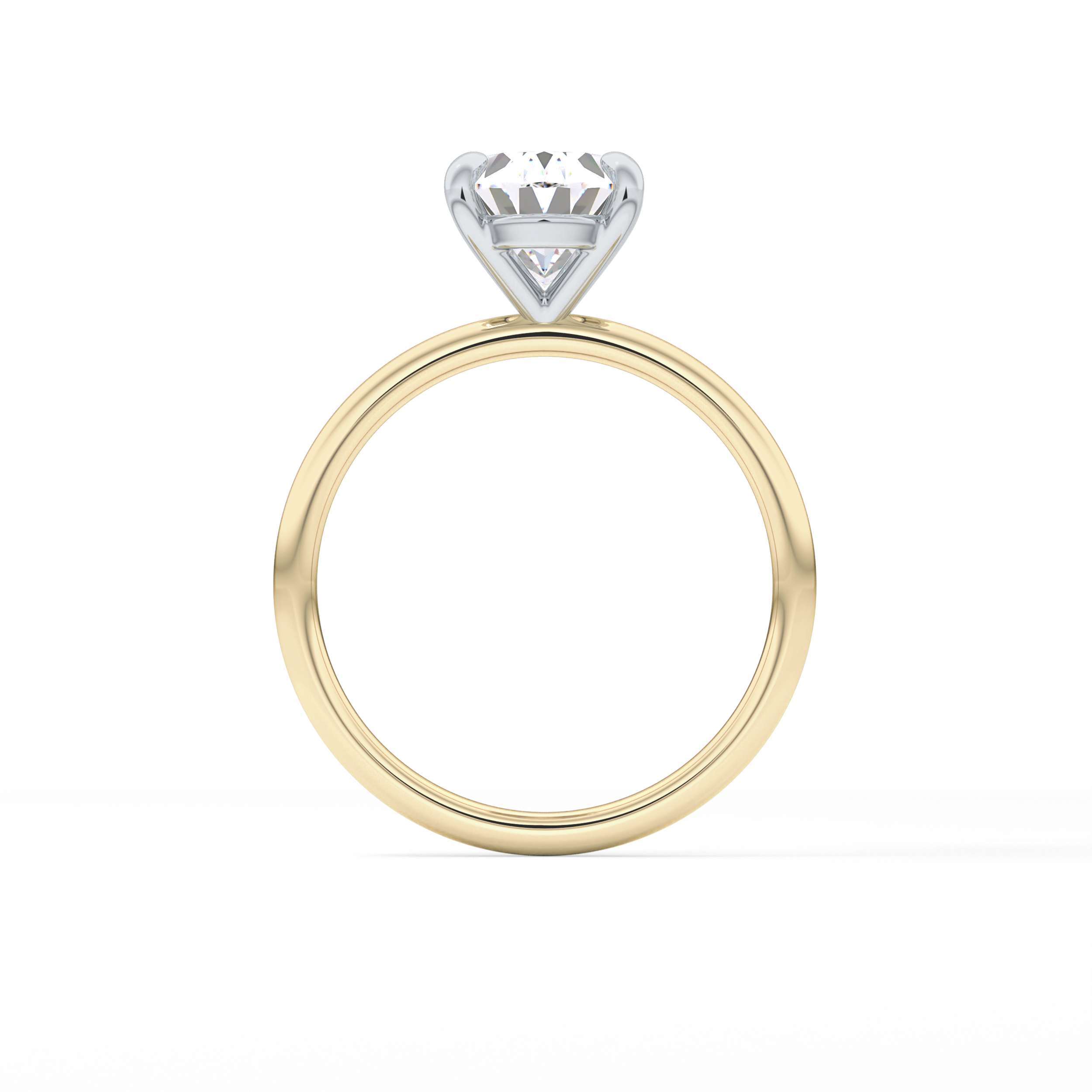 Oval Solitaire Lab Grown Diamond Engagement Ring