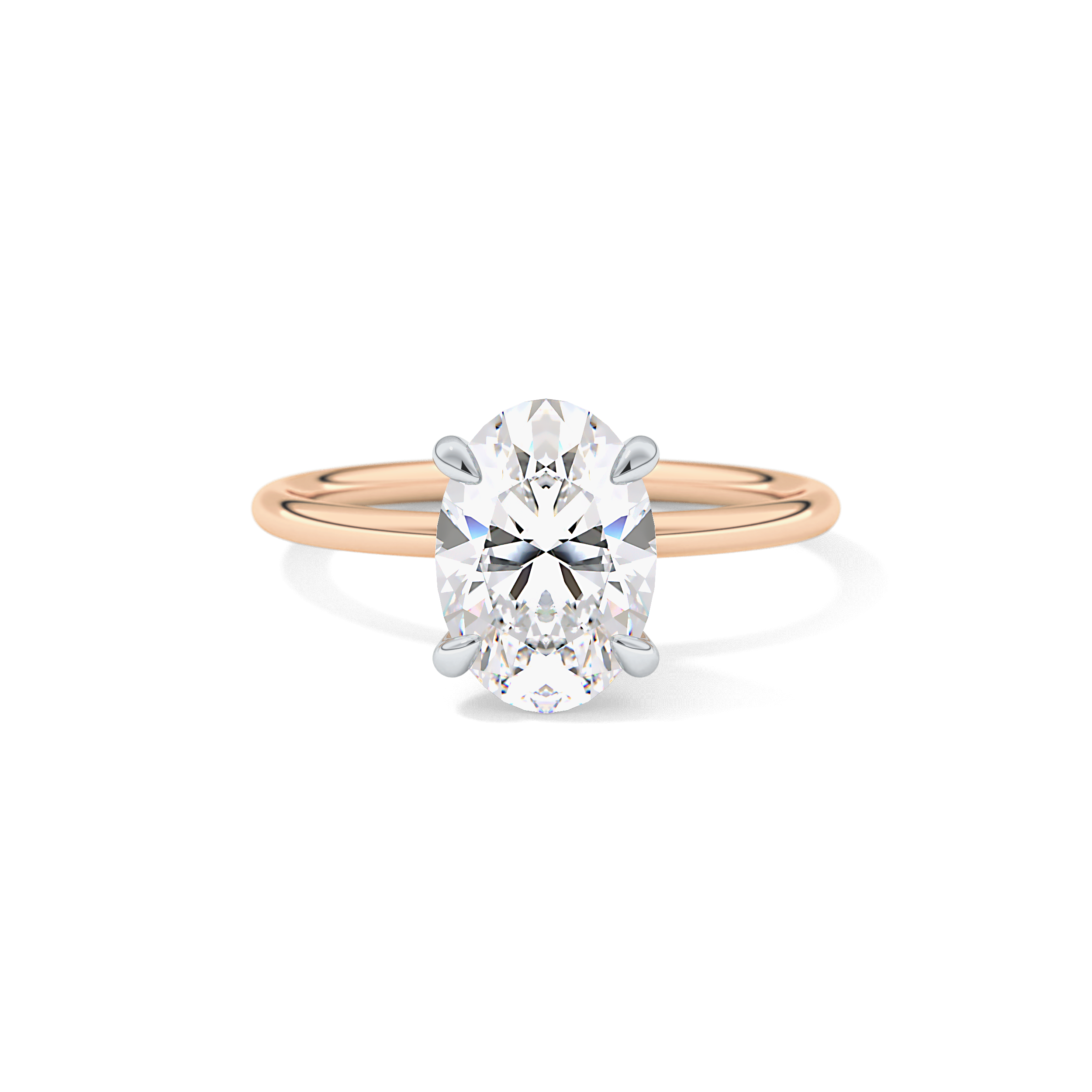 Oval Solitaire Lab Grown Diamond Engagement Ring