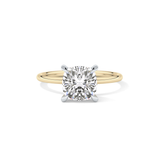 Cushion Solitaire Lab Grown Diamond Engagement Ring