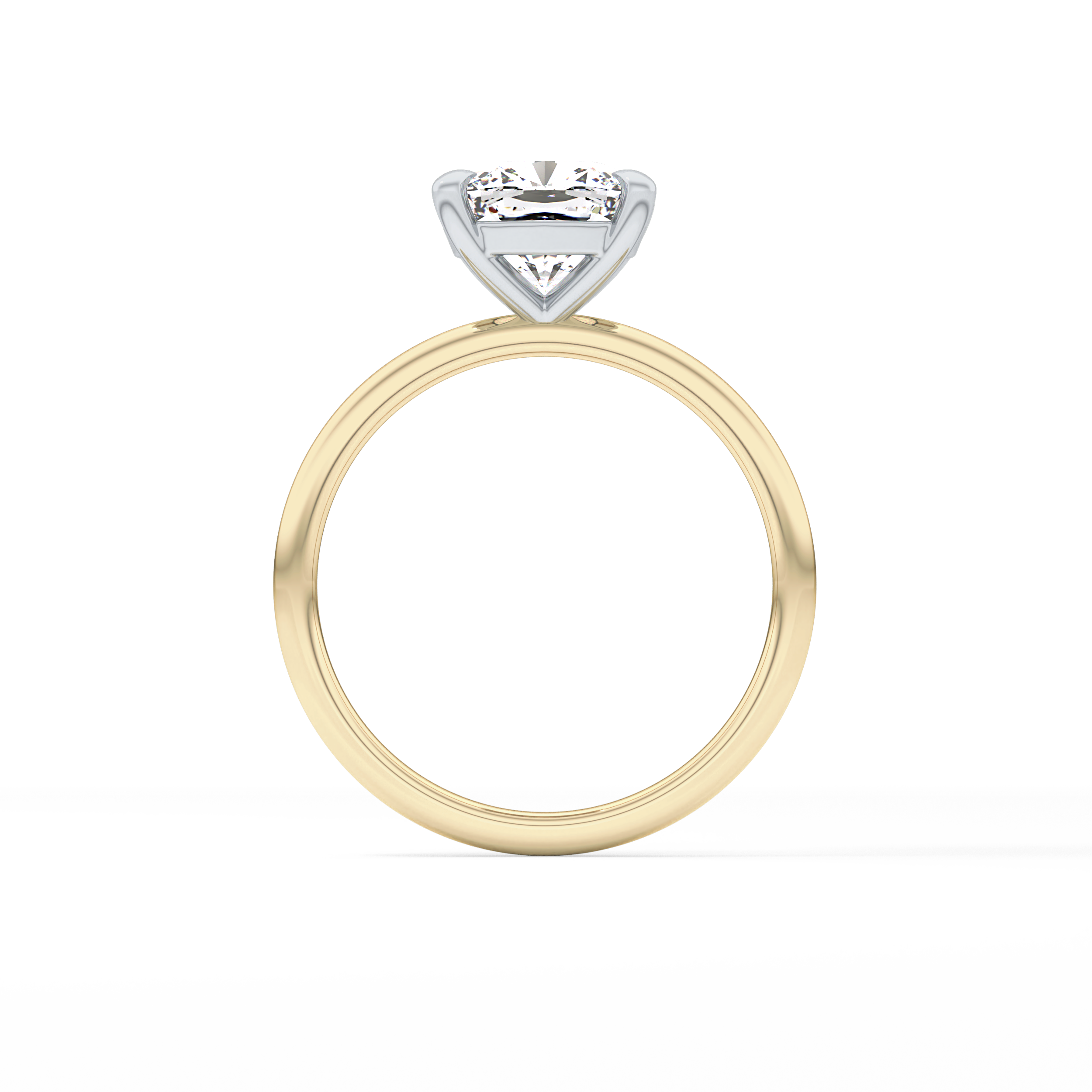 Cushion Solitaire Lab Grown Diamond Engagement Ring