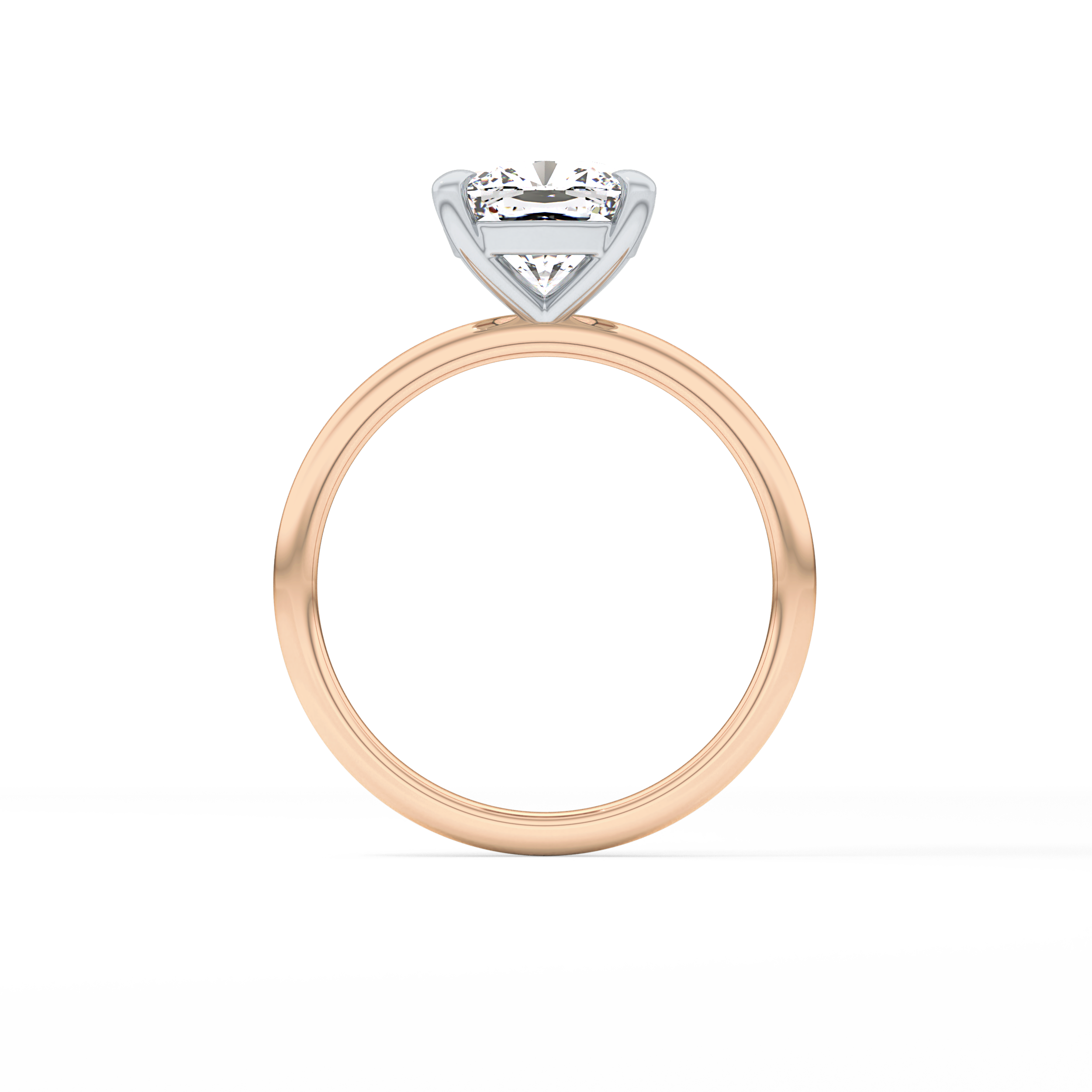 Cushion Solitaire Lab Grown Diamond Engagement Ring
