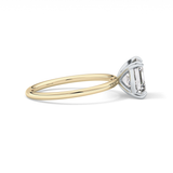 Asscher Solitaire Lab Grown Diamond Engagement Ring